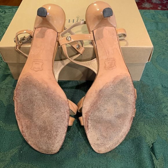Stuart Weitzman Kitten Heel Sandals Size 11B - Picture 4 of 6